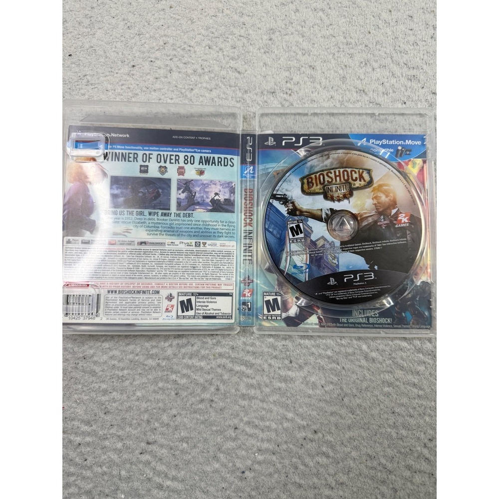 BioShock Infinite Sony PlayStation 3 PS3 Video Game Disc W/ Case CIB Complete - Picture 3 of 4